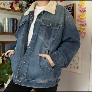 Sherpa denim jacket